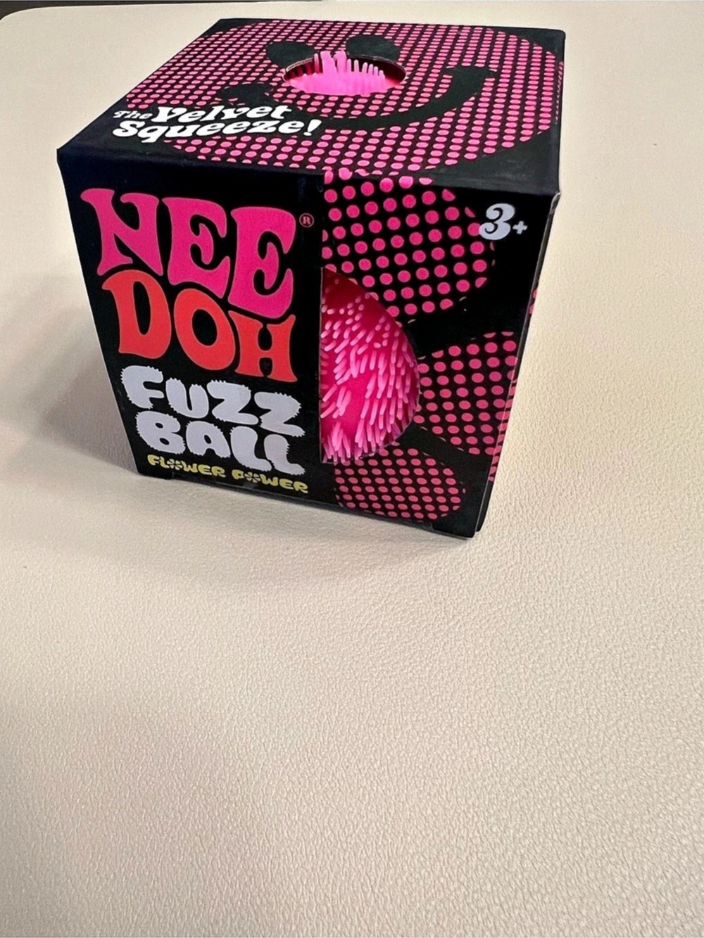 NeeDoh Fuzz Ball in Pink (Flower Power)